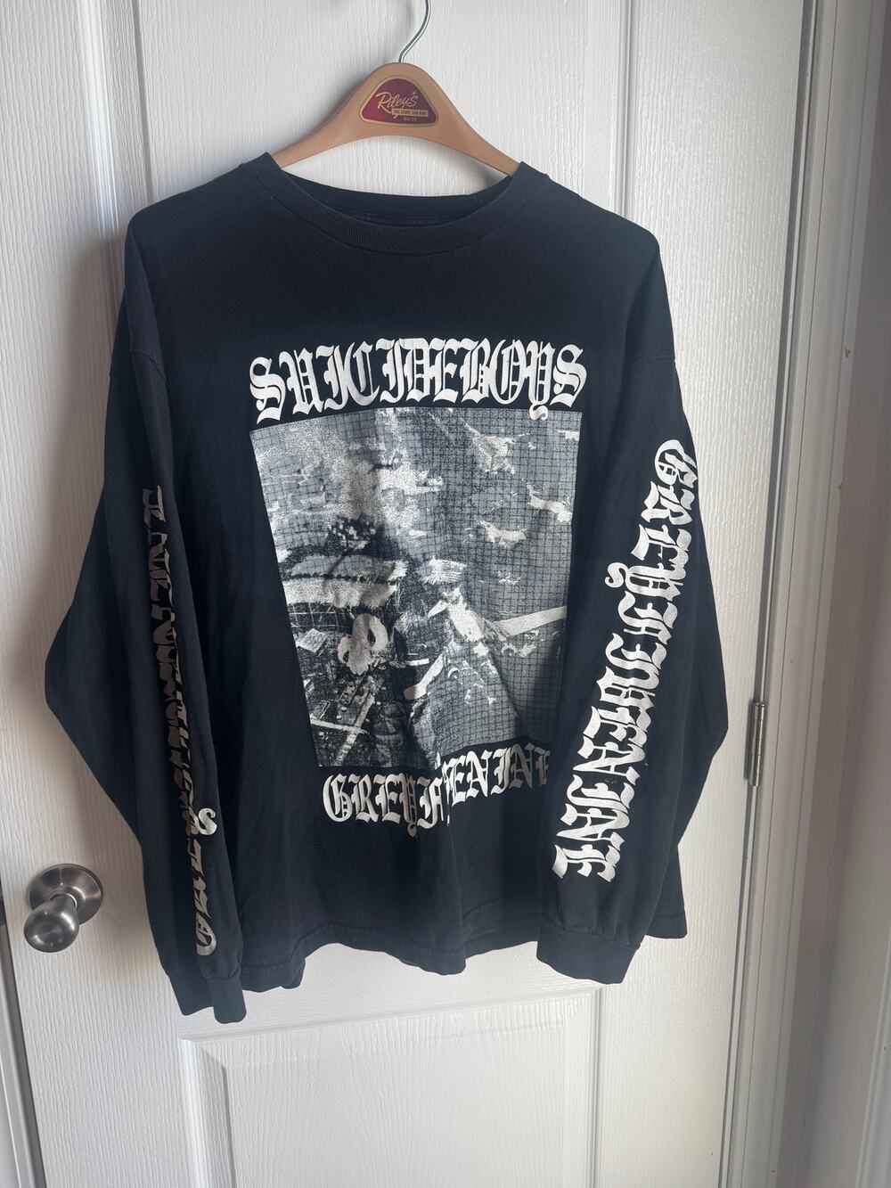 G59 $uicideboy$ Grey Five Nine Long Sleeve Tee Black XL